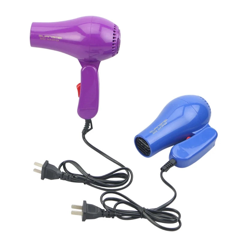 sèche-cheveux professionnel de voyage, Portable et pliable, Compact, 220 W, 850 V AC, haute qualité