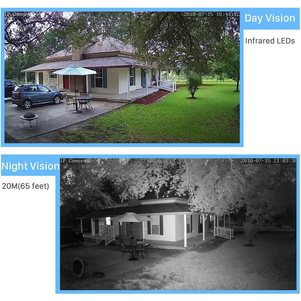 BESDER 5MP 2MP Audio sans fil Version nocturne alarme Push P2PWifi caméra balle caméra IP extérieure avec emplacement pour carte SD Max 128GB iCsee