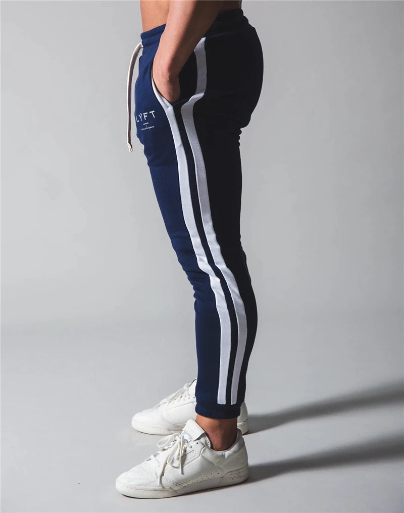 Viser de survêtement de course en coton pour hommes, joggeurs de musculation, pantalons de sport skinny, jogging de gym, fitness, fjMale, Sportedly