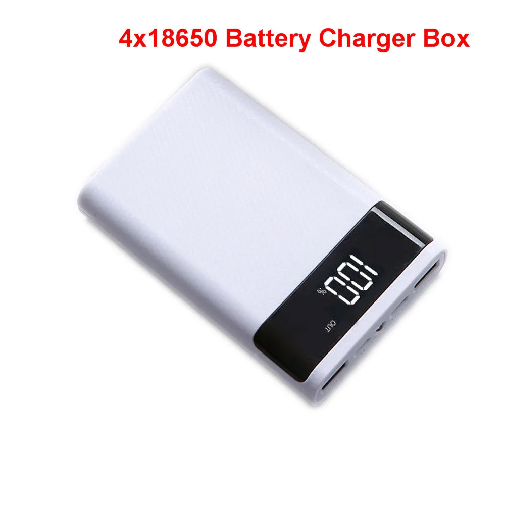 Charge rapide 18650 batterie externe 20000mAh USB Type C 5V étuis batterie Charge boîte de rangement sans batterie pour iPhone Xiaomi Huawei