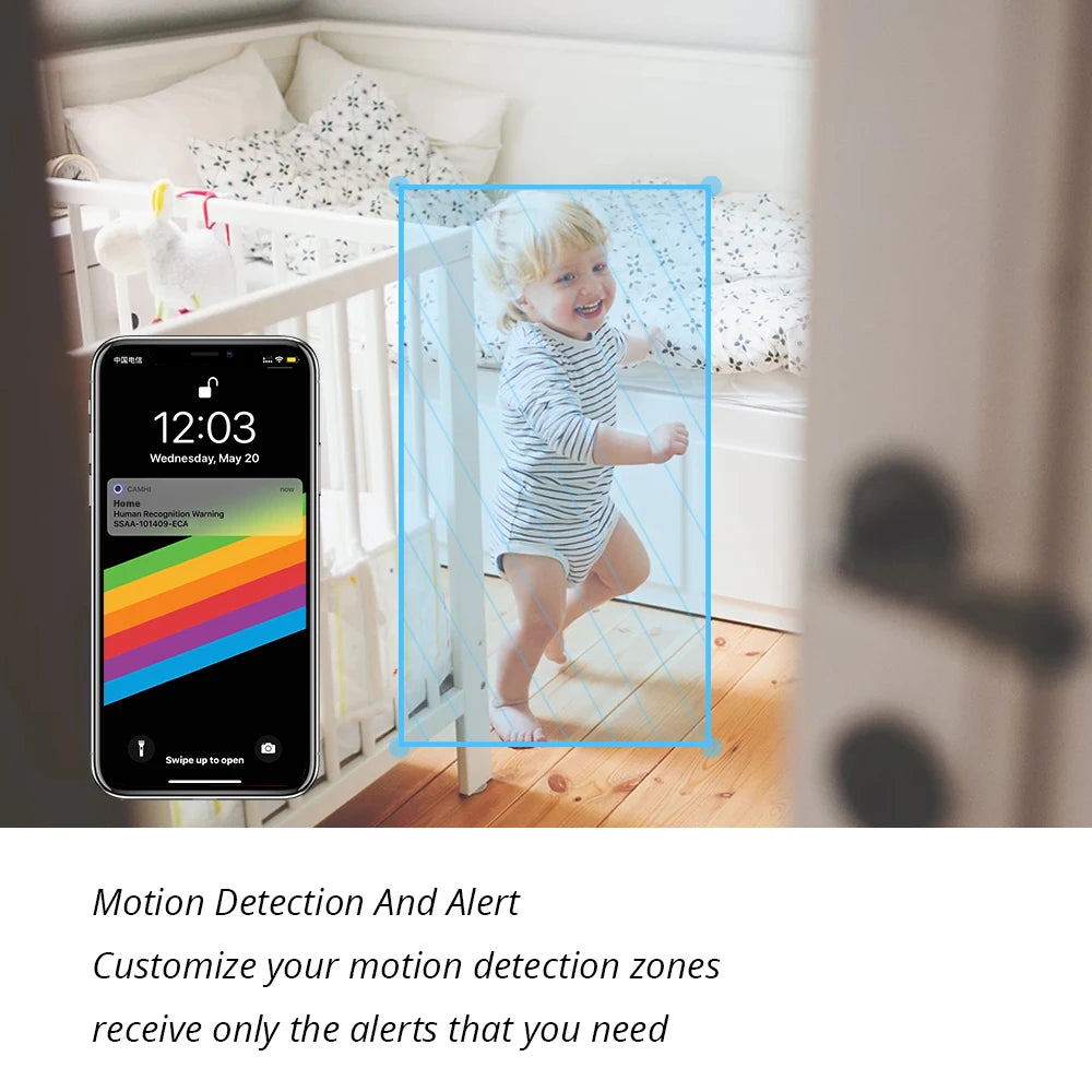 4MP IP Wifi caméra 2.8mm vidéo Surveillance caméra sans fil intérieure maison bidirectionnelle Audio sécurité Protection Camara CamHi Wi-Fi Cam