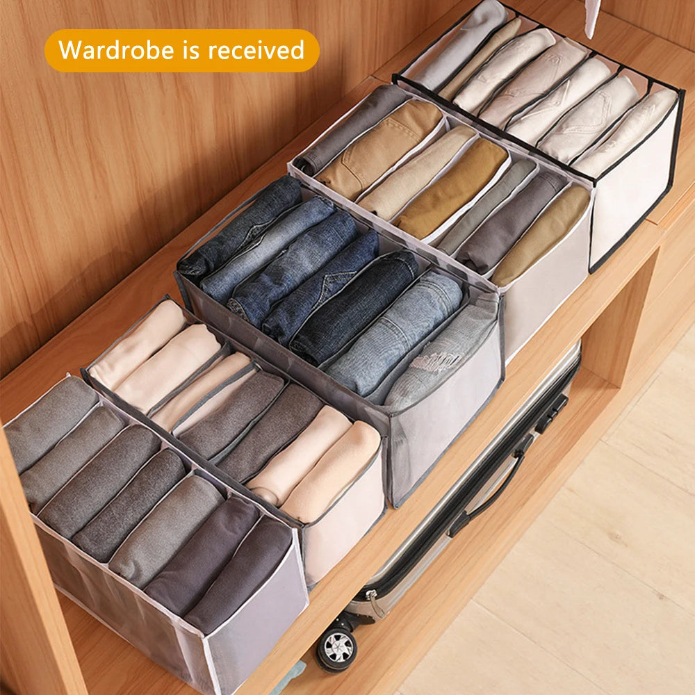 Home Closet Organizer For Underwear Socks Cabinet Divider Storage Box Storage Organizer for clothes Foldable Drawer Organizer