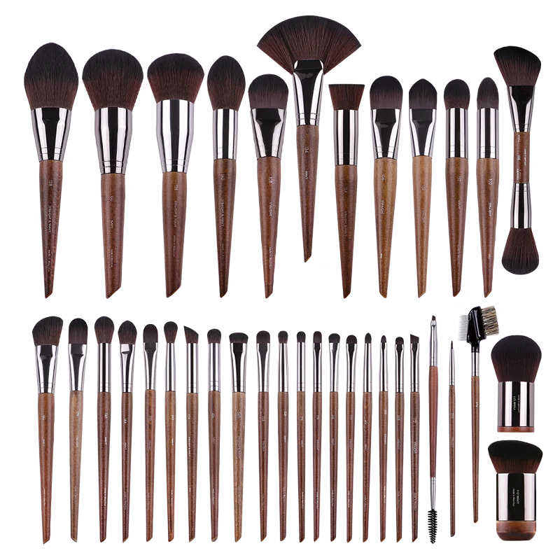 MyDestiny MUF Makeup Brush Set & Kit Foundation Blusher Eyeshadow Highlight Powder Eyebrow Brushes for Professional Artist