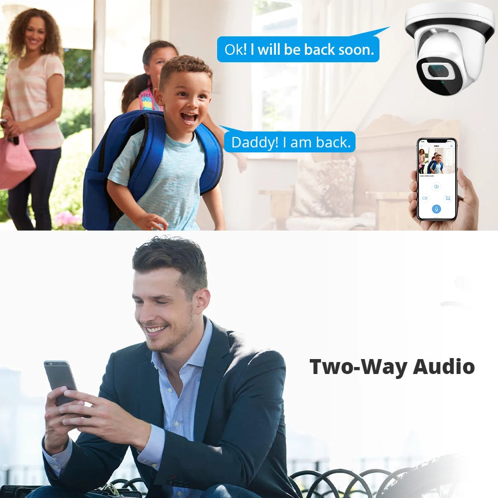 4MP IP Wifi caméra 2.8mm vidéo Surveillance caméra sans fil intérieure maison bidirectionnelle Audio sécurité Protection Camara CamHi Wi-Fi Cam