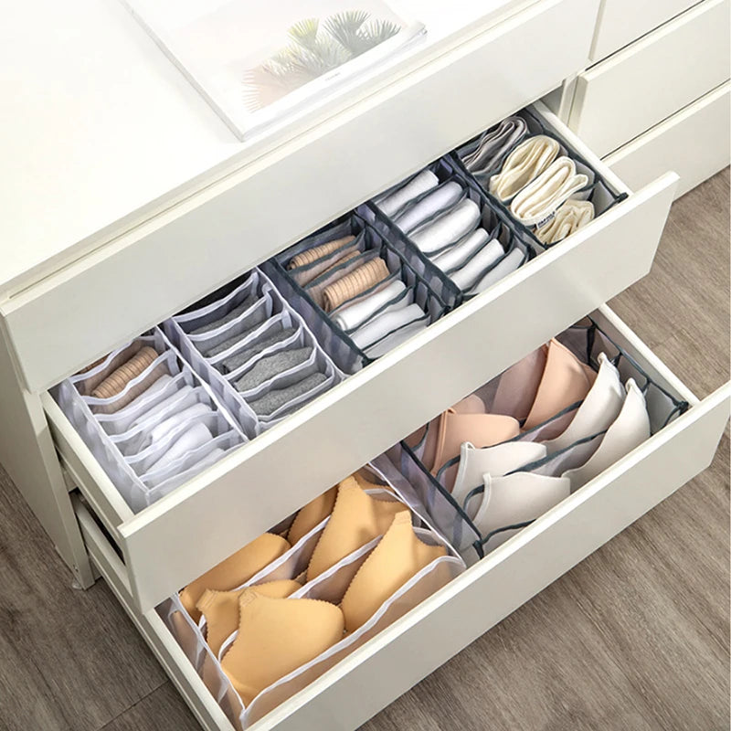 Home Closet Organizer For Underwear Socks Cabinet Divider Storage Box Storage Organizer for clothes Foldable Drawer Organizer