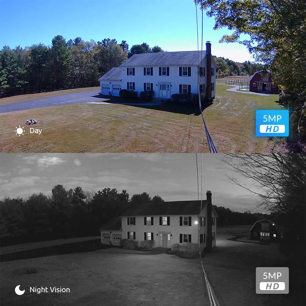 Reolink-Caméra de surveillance extérieure intelligente IP PoE HD 5MP (RLC-510A), dispositif de sécurité sans fil, avec vision nocturne infrarouge et détection de véhicule/hypothèque