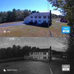 Reolink-Caméra de surveillance extérieure intelligente IP PoE HD 5MP (RLC-510A), dispositif de sécurité sans fil, avec vision nocturne infrarouge et détection de véhicule/hypothèque