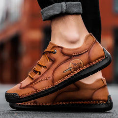 Chaussures décontractées pour hommes faites à la main mocassins en cuir pour hommes chaussures de conduite en plein air pour hommes baskets antidérapantes pour hommes Zapatillas Hombre