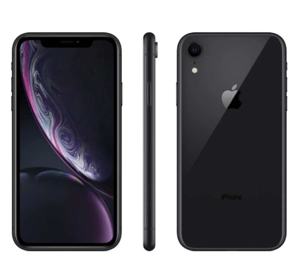 Véritable Apple iPhone XR Original 6.1 "Retina IPS LCD RAM 3GB ROM 64GB/128GB/256GB A12 bionique 4G LTE Hexa Core IOS Face ID NFC