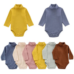 Vêtements 100% coton pour bébés de 0 à 18 mois, nouvelles couleurs, body pour bébés filles et nouveau-nés, manches longues, couleur unie, cadeaux pour bébés, automne et hiver