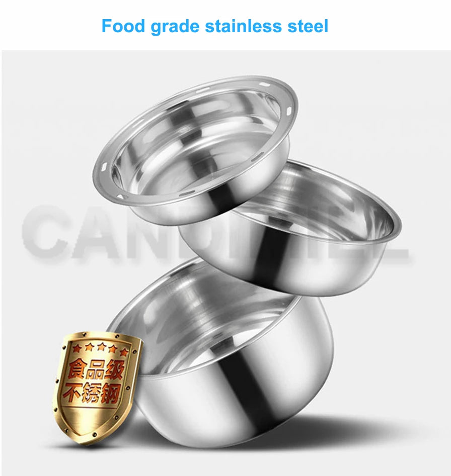 CANDIMILL Mini cuiseur à riz électrique repas Portable chauffage thermique boîte à déjeuner 2/3 couches cuiseur vapeur alimentaire récipient de cuisson