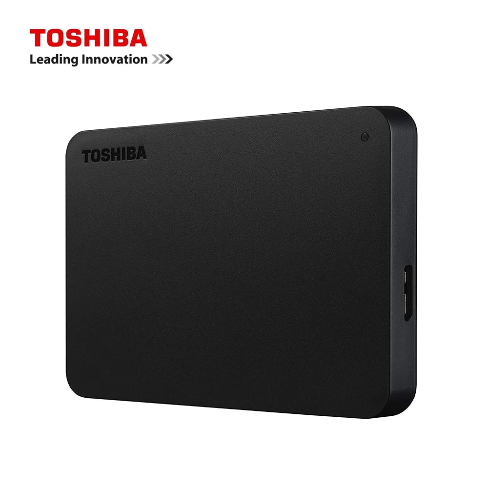 Toshiba A3 HDTB420XK3AA Canvio Basics 500GB 1TB 2TB 4TB Portable External Hard Drive USB 3.0, Black