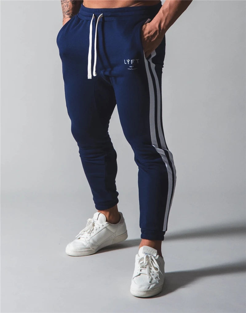 Viser de survêtement de course en coton pour hommes, joggeurs de musculation, pantalons de sport skinny, jogging de gym, fitness, fjMale, Sportedly