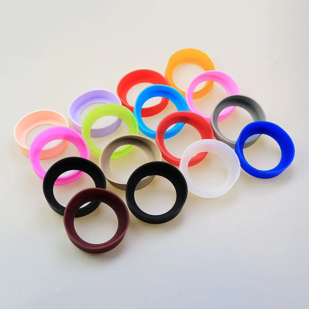 Couvercle inférieur de tasse en Silicone de 7cm, gaine de manchon de dessous de verre, anneau inférieur de tasse de 70MM, résistant à l'usure, couvercle inférieur incassable