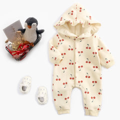Sanlutoz-Combinaisons d'hiver à manches longues pour bébés, barboteuses à capuche pour bébés filles, vêtements mignons pour tout-petits