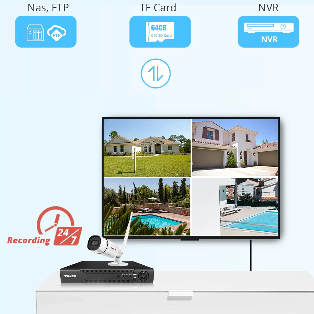 Caméra IP 5MP caméra WiFi extérieure Surveillance sans fil 1080P vidéo sécurité à domicile Wi Fi Camara Audio bidirectionnel CamHi CamHipro Cam