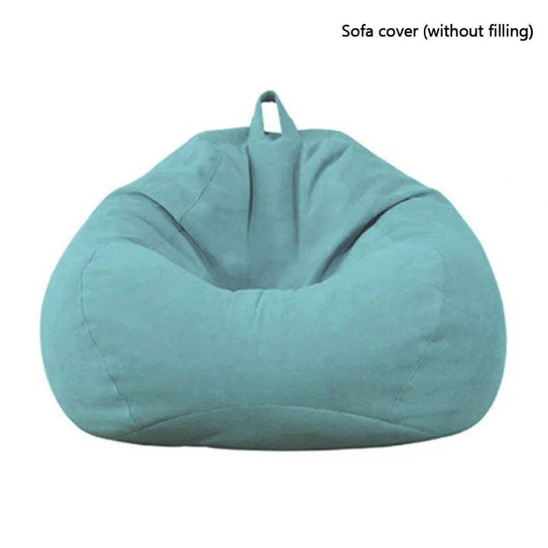 For Adults Kids(No filling) Chairs Indoor Without Filler Sofa Cover Lazy Large Lounger Bean Bag