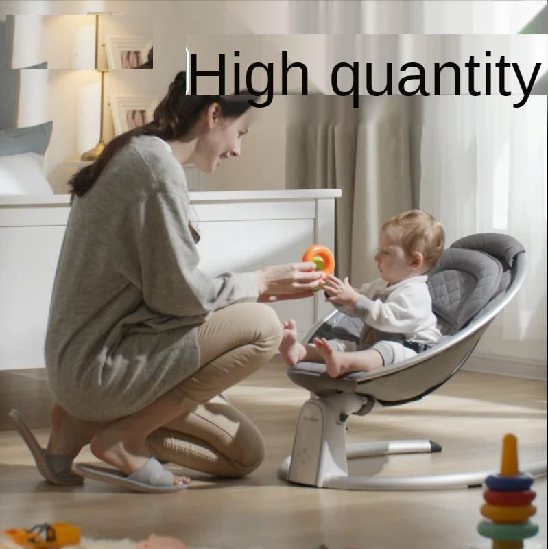 LazyChild-Chaise à bascule électrique pour nouveau-né, berceau de couchage réglable, lit réconfortant pour bébé de 0 à 2 ans, 2023