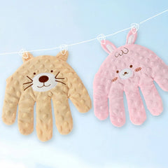 Oreiller de paume apaisant pour bébé ours mignon, avec télécommande, motif de main automatique pour aide au sommeil, gant de main, oreiller électrique pour bébé