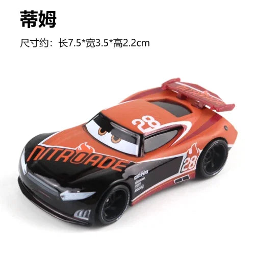 Tous les styles Disney Pixar Cars métal moulé sous pression voitures modèle Lightning McQueen alliage voiture numéro 4.19.28.36.51 101 série de course jouet