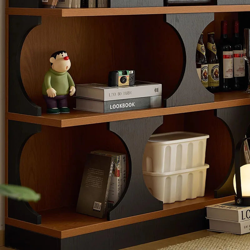 Armoires de salon classiques rétro derrière le canapé, armoires de salon en bois tendance, rangement, meubles de luxe modernes Vitrina