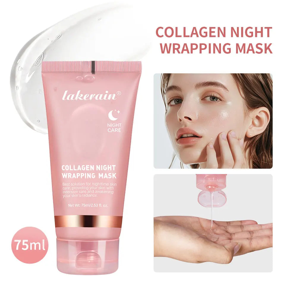 75ml collagène emballage de nuit Peel Off masque Facial coréen collagène masque d'emballage de nuit hydrate en profondeur masque de soin de nuit crème