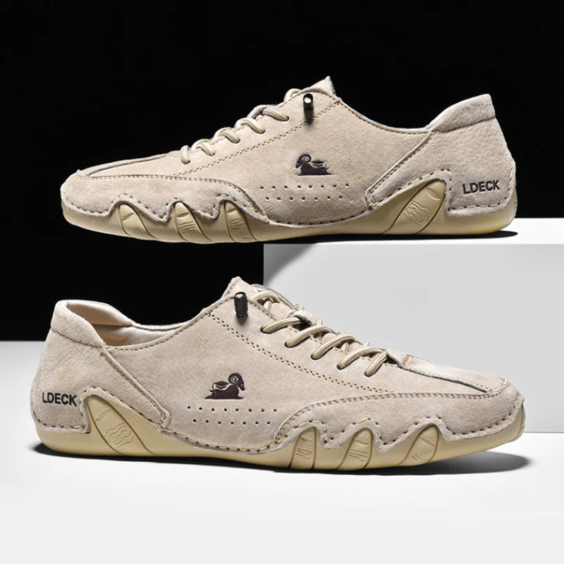Chaussures décontractées en cuir pour hommes, baskets confortables de marche d'été, mocassins de styliste, chaussures de sport de luxe, nouvelle collection 2023