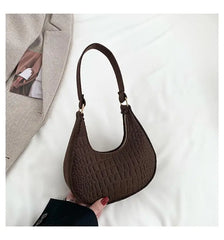 ISKYBOB – sac à main à bandoulière décontracté pour femmes, sac sous les bras en feutre à motif de pierre, mode tempérament Version coréenne, bourse d'hiver 2023