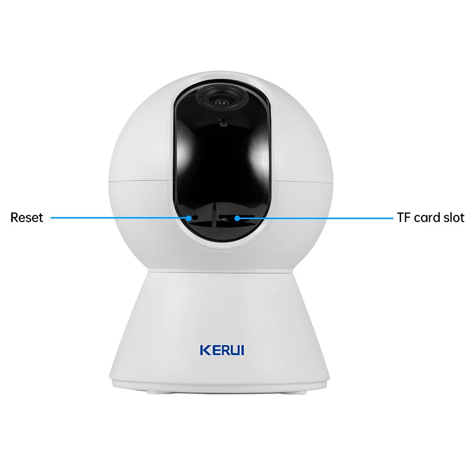 KERUI 5MP 8MP 4K HD Tuya Smart WiFi Mini IP Caméra IP de sécurité sans fil intérieure Caméra de surveillance CCTV à domicile avec suivi automatique