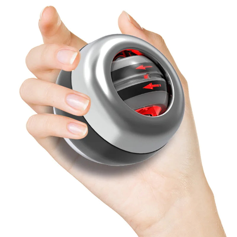 Balle de poignet à démarrage automatique en métal, gyroscope, balle de préhension, entraînement musculaire des bras, équipement de sport et de fitness