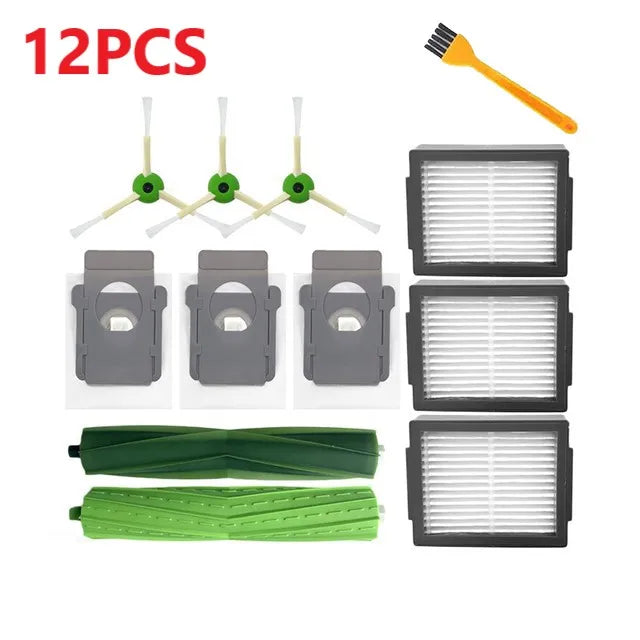 Sac à poussière avec filtre Hepa pour brosse latérale principale, pièces de rechange pour aspirateur Robot iRobot Roomba i3 i4 i6 i7 i8 j7 E5 E6 E7, accessoires