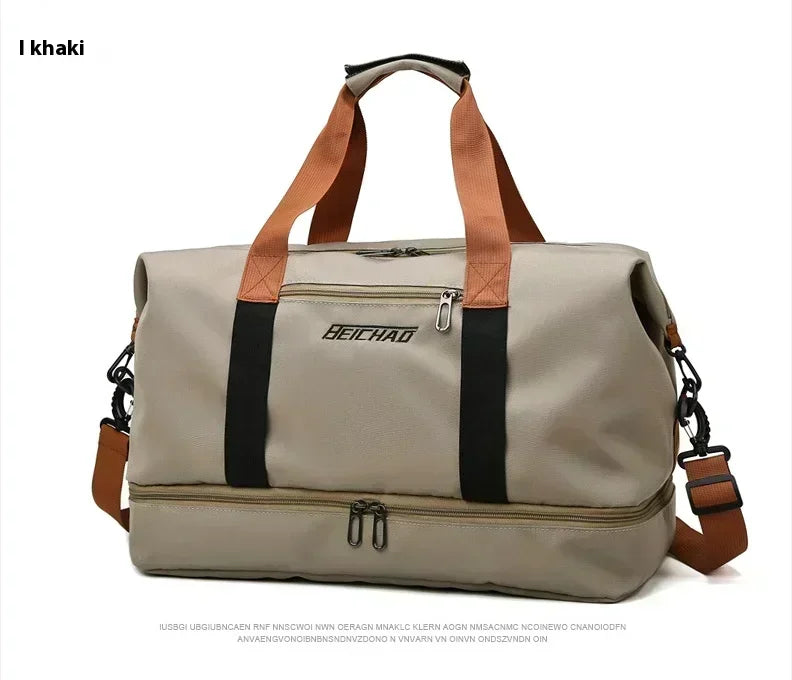Sac de sport de voyage de grande capacité, bagages de courte distance, sacs de Fitness portables, sacs à main à bandoulière, sport pour hommes, étanche B
