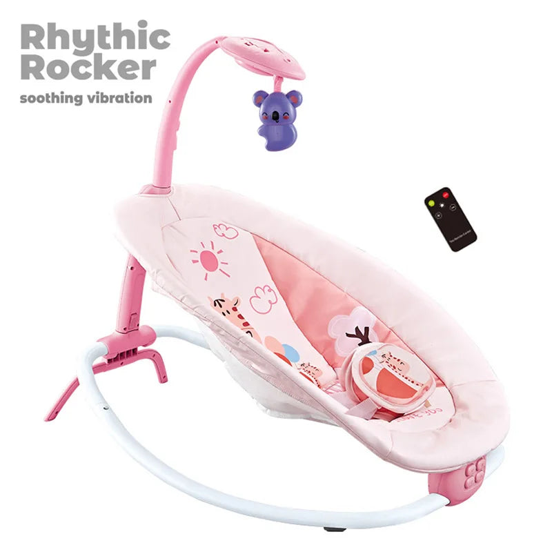 Chaise à bascule pliante multifonction pour bébé de 0 à 1 ans, siège vibrant avec musique, berceau réglable et apaisant