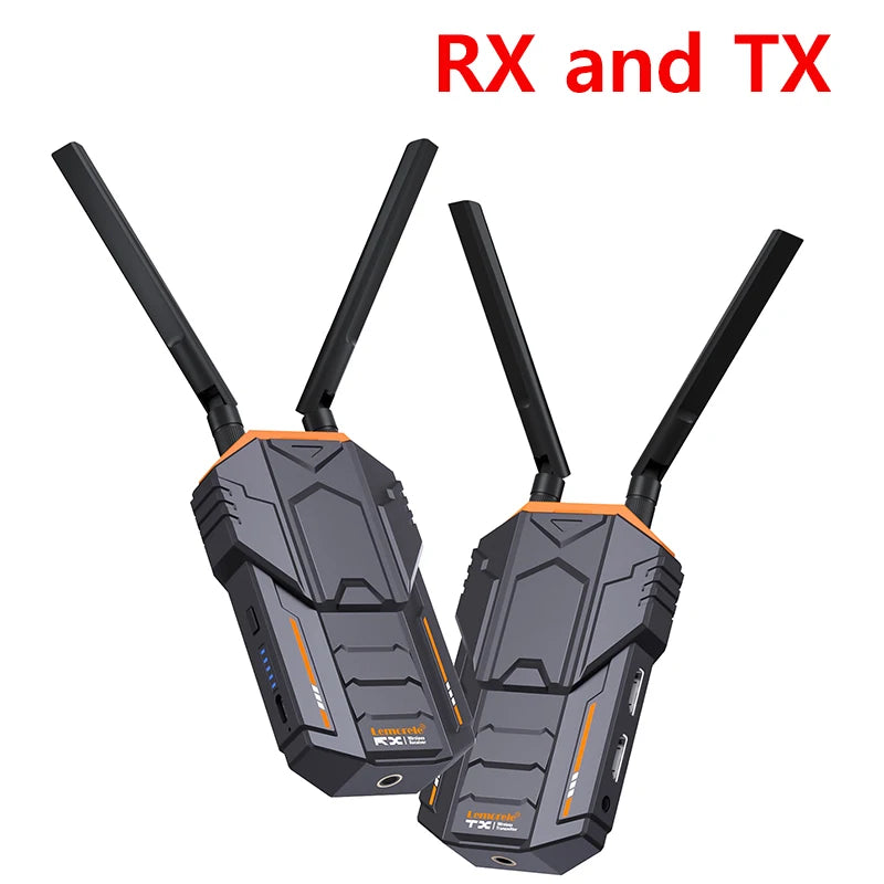 Lemorele-Kit d'extension HDMI sans fil, 200M, 5.8 mesurz, transmetteur et récepteur vidéo HDMI sans fil, adaptateur vidéo pour appareil photo Lapto