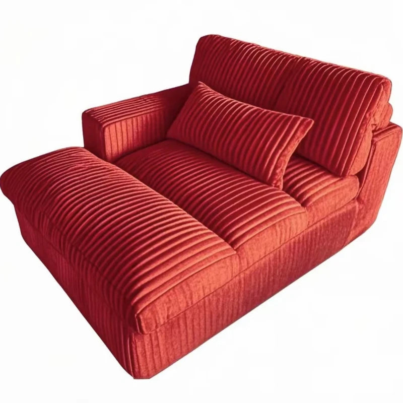 Canapé-lit Double en velours côtelé de luxe, Style italien rétro, pour salon, Compression sous vide, lavable, personnalisable