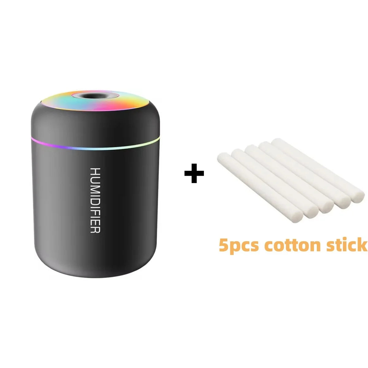 Mini humidificateur d'air électrique USB, diffuseur d'arômes, supporter ficateur d'huiles essentielles, brumisateur d'aromathérapie, lumières pour voiture, maison, chambre, 180ml