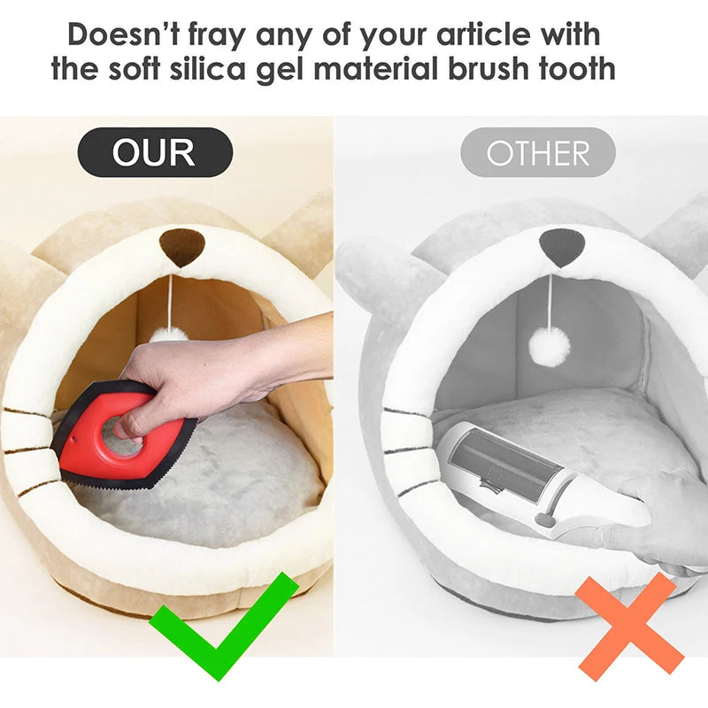 Épilateur pour animaux de compagnie, dispositif de nettoyage de fourrure de chat, tapis, canapé, grattoir de détail de voiture, élimination des peluches de chien, outil de brosse d'élimination de la fourrure de chien et