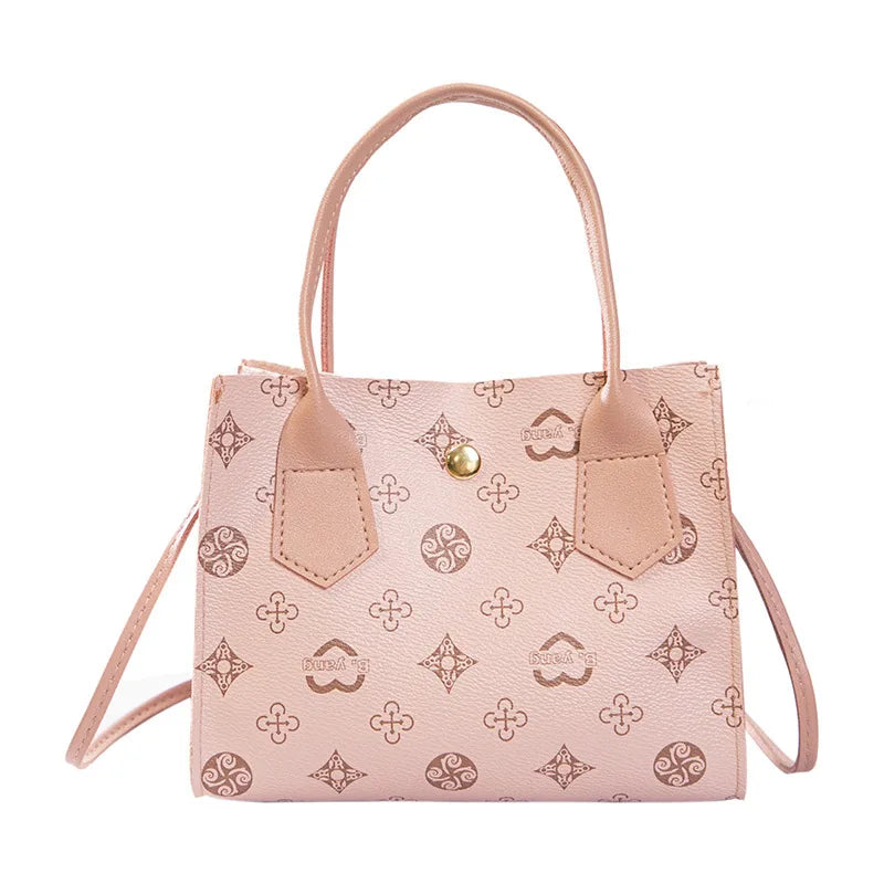 Sac à bandoulière imprimé rétro minimaliste urbain, Mini sac contrasté, sac à main croisé diagonale de grande capacité à la mode