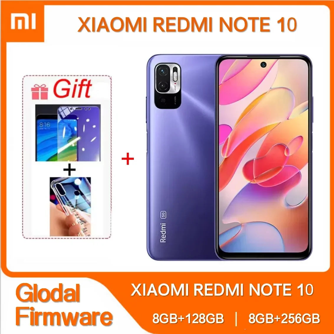 Xiaomi-Smartphone Redmi Note 10 5G, Dimrespondance 7nm, Écran 128 ", Appareil photo 48MP, 256 mAh, Global Dean, 700 Go, 6.5 Go, 5000mAh