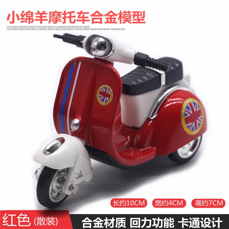 Mignon moulé sous pression en alliage métal voiture Bus moteur Tricycle moto Taxi modèle jouet enfants cadeau d'anniversaire