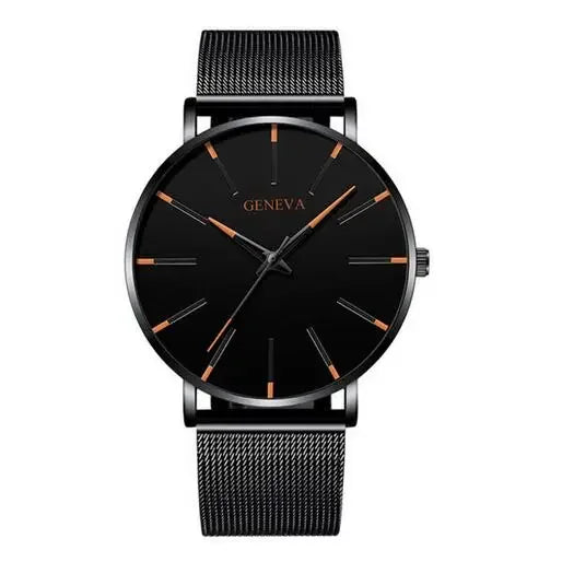 2024 Nouveau Montres de Mode Pour Hommes Luxe Ultra Mince En Acier Inoxydable Bracelet De Quartz Montre En Or Rose Hommes Montre Cadeaux Reloj Hombre
