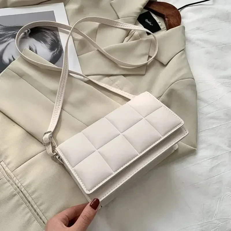 Petit sac à bandoulière en cuir PU pour femme, sac à main à poignée classique, créateur de marque de mode, initié, tendance