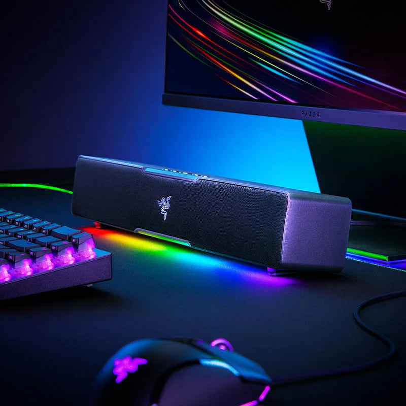 Barre de son PC Razer Leviathan V2 X avec pilotes pleine gamme USB Type C Livraison d'alimentation et audio Haut-parleurs stéréo Bluetooth 5.0