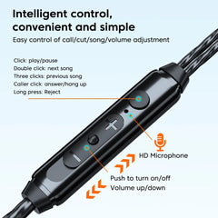 Olaf écouteurs filaires 3.5MM Jack/USB Type C Port dans l'oreille casque filaire Anti-chute stéréo Hifi écouteurs avec Microphone casque