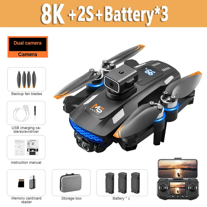 Xiaomi Mijia M6 Drone moteur sans brosse professionnel 8K HD photographie aérienne évitement d'obstacles UAV hélicoptère à quatre rotors jouets