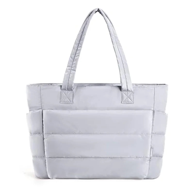 BAGSMART sac femme couleur unie sac fourre-tout trajet collège rembourré sac à bandoulière loisirs Simple femme sacs à main pour voyage
