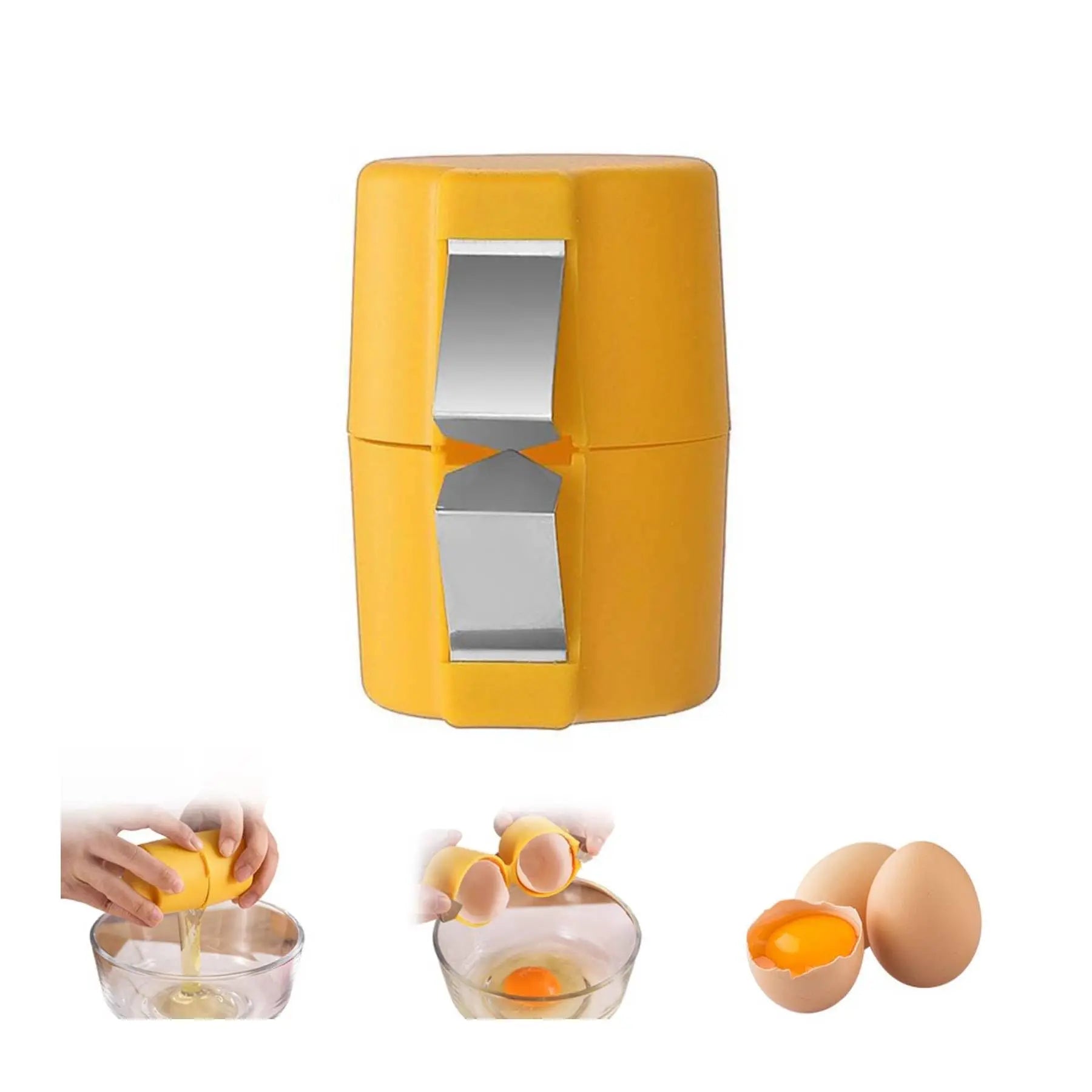 1/2pcs Egg Shell Opener Egg Cracker for Raw Eggs Hard Boiled Egg Peeler Egg Cube Egg Separator Handheld Tool Kitchen Gadgets