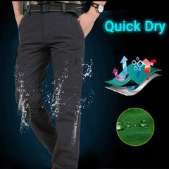 Pantalon Cargo Long Imperméable pour Homme, Vêtement d'Extérieur Respirant, Style Militaire FJMale à vaccage Rapide, Collection Été 2023