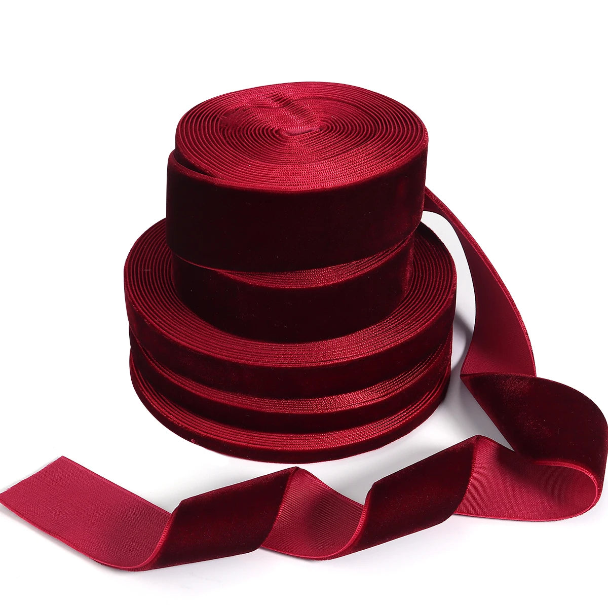 Ruban en velours 5-10yards 6/10/15/25/32mm, décoration de fête de mariage, ruban fait à la main, emballage cadeau, nœud papillon pour cheveux, ruban de noël à faire soi-même
