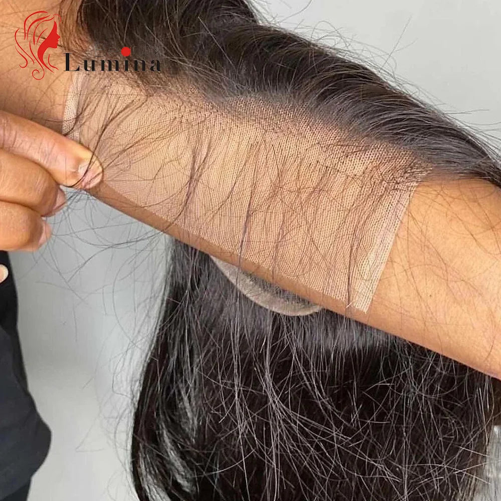 13x6 Straight Lace Frontal Invisible Transparent Lace Melt Skins Straight 13x4 Frontal Only 100% Human Hair Remy Pre Plucked